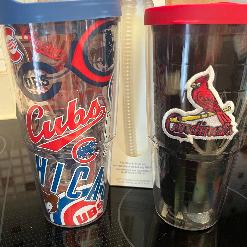 Cubs and Cardinals Tervis Tumbler Set - Blue and Red